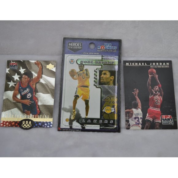 NBA Other - Kobe Bryant Pro magnet Michael Jordan#45 Scottie Pippen Lot of 3 basketball card